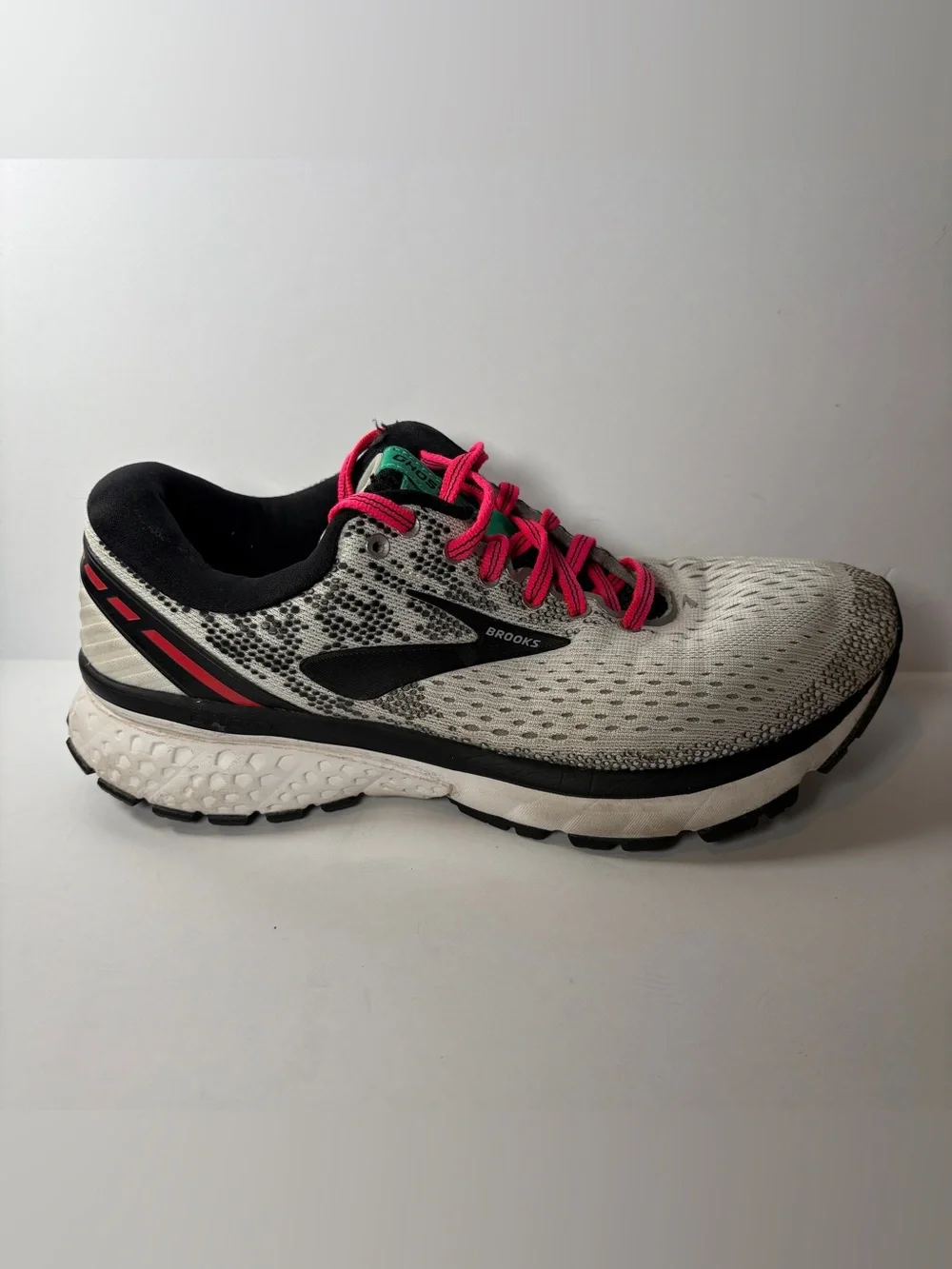 Brooks Ghost 11 Women's Running Shoes Pink White Black 8